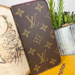 Authentic Louis Vuitton IPhone X Folio Case